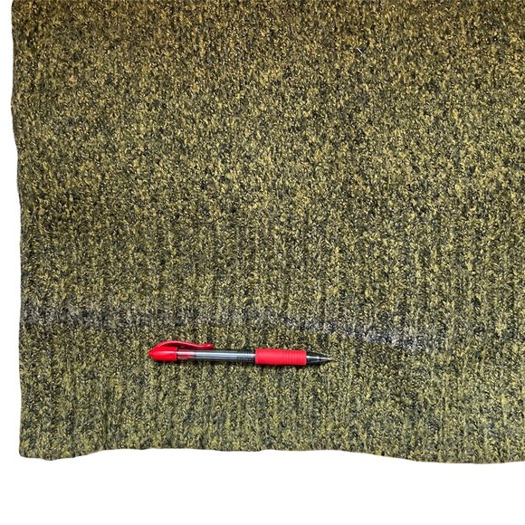 JANICE WOMENS KNITTED MUSTARD/GREEN CARDIGAN W/BISHOP SLEEVES /POCKETS - OS - Picture 5 of 6